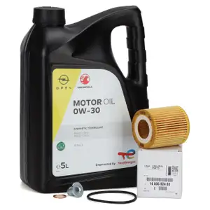5L ORIGINAL PSA Opel Engine Oil 0W-30 B712312 B712302 + Oil Filter 1.5 BlueHDi 1680682480