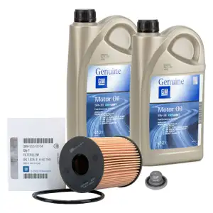 4L ORIGINAL GM Opel engine oil OIL 5W30 LONGLIFE dexos2 95527878 + oil filter 95516104
