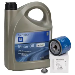5L 5 liters ORIGINAL Opel engine oil 5W30 DEXOS1 Gen3 LONGLIFE + oil filter 95528296