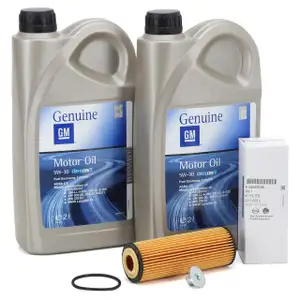 4L ORIGINAL GM Opel 5W-30 dexos2 engine oil + oil filter Corsa E 1.4 / LPG with automatic transmission