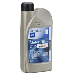 1L 1 liter ORIGINAL OPEL DEXOS D 0W20 FS LL engine oil ACEA C5 OV0401547 93160357