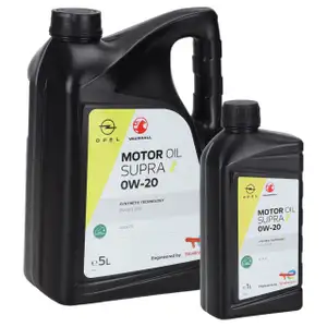 6L 6 liters ORIGINAL OPEL SUPRA 0W20 engine oil ACEA C5 PSA B71 2010
