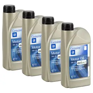 4L 4 liters ORIGINAL GM Opel 5W-30 DEXOS1 Gen2/3 LONGLIFE engine oil Oil 95599919