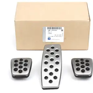 ORIGINAL GM OPEL Pedal Cover Set 13456280 for ASTRA K OPC LINE Aluminum Pedals Stainless Steel