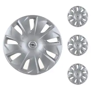 4x ORIGINAL GM Opel hubcap wheel cover SILVER 16 inch ASTRA K 13409775