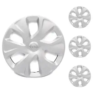 ORIGINAL GM Opel hubcap wheel cover SILVER 14 inches Karl (C16) 1006363 / 42344313