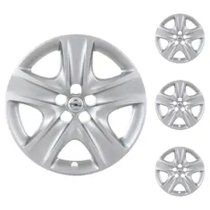 4x ORIGINAL GM Opel hubcap SILVER 17 inch ASTRA J RPO J67 1006293 / 13286691