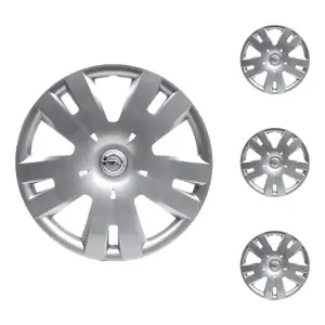 4x ORIGINAL GM Opel hubcap SILVER 16 inch MOKKA / MOKKA X 1006342 / 95286679