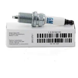 1x ORIGINAL GM Opel spark plug Adam 1.4LPG Corsa D 1.2LPG 1214127