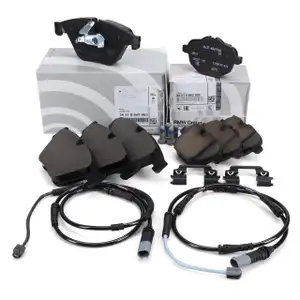 ORIGINAL BMW Bremsbel&auml;ge + Warnkontakt 5er F10 528i 530i 535i 525d 530d vorne + hinten