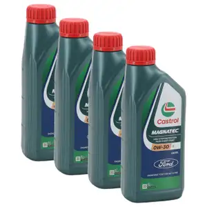 4L 4 Liter ORIGINAL Ford CASTROL MAGNATEC 0W-30 D Motor&ouml;l &Ouml;l WSS-M2C950-A 15F60B