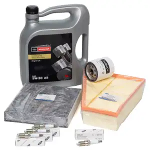 ORIGINAL Ford Inspektionskit 5L Motor&ouml;l 4x Z&uuml;ndkerze GALAXY MONDEO S-MAX 2.0