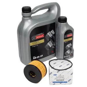 6L 6 liters ORIGINAL Ford MOTORCRAFT A5 engine oil 5W30 + oil filter Mondeo 3 2.0/2.2 TDCi