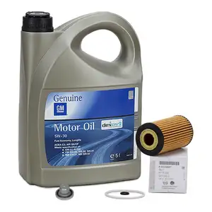 5L 5 liters ORIGINAL OPEL ENGINE OIL 5W-30 dexos2 Longlife + oil filter 95526687