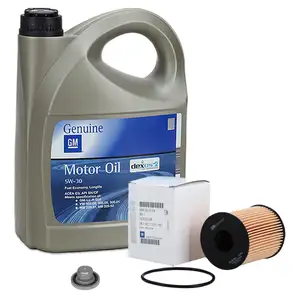 5L 5 liters ORIGINAL OPEL ENGINE OIL 5W-30 dexos2 Longlife + oil filter 95516104