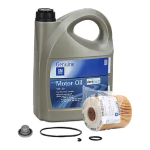 5L 5 liters ORIGINAL OPEL ENGINE OIL 5W-30 dexos2 Longlife + oil filter 95526811