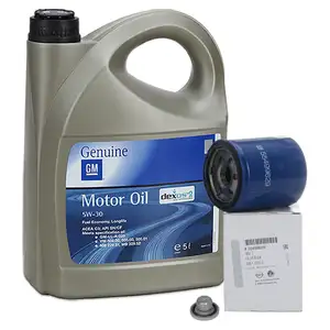 5L 5 liters ORIGINAL OPEL ENGINE OIL 5W-30 dexos2 Longlife + oil filter 95528296