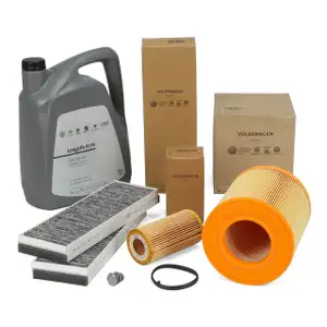 ORIGINAL AUDI filter set Filter package + 5L 0W30 engine oil A6 (4F C6) 2.0 TFSI 170 hp