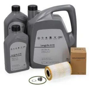 7L ORIGINAL AUDI 0W30 Motor&ouml;l + &Ouml;lfilter A4 S4 B8 A5 S5 A6 C7 A7 4G A8 4h Q7 4M 3.0 TFSI