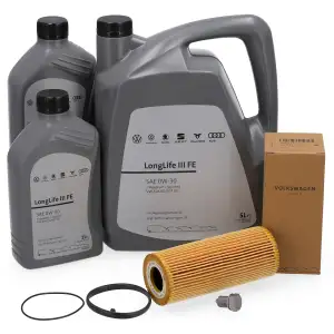 7L ORIGINAL AUDI 0W30 Motor&ouml;l + &Ouml;lfilter A4 (B7) A6 (C6) A8 (4E) 2.4 3.2 FSI bis Fgst.