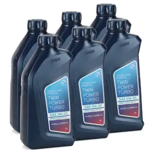 6L 6 Liter ORIGINAL BMW Motoröl Öl 0W30 Twin Power Turbo LongLife-04 83212465854