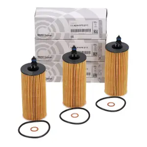 3x ORIGINAL BMW &Ouml;lfilter F20 F30/31 G20/21 F32-36 G22-26 F10/11 G30/31 G60 G11 11428575211