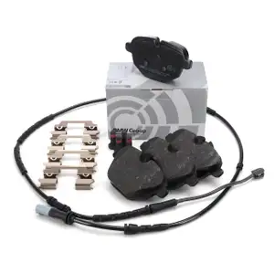 ORIGINAL BMW Bremsbeläge Bremsklötze + Warnkontaktsensor X3 F25 X4 F26 hinten