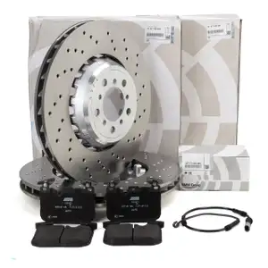 ORIGINAL BMW Bremsscheiben + Bremsbel&auml;ge + Sensor M2 F87 M3 F80 M4 F82 F83 vorne