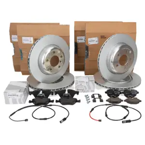 ORIGINAL BMW Bremsscheiben + Bel&auml;ge + Sensor 5er F11 520i 523i 518-525d vorne + hinten