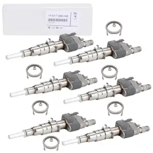 6x ORIGINAL BMW Einspritzd&uuml;se + W&auml;rmeschutzscheibe E90-93 E60 E61 F10 F11 E63 E64 N53