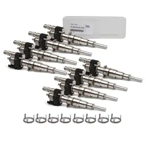 8x ORIGINAL BMW Einspritzventil + W&auml;rmeschutzscheibe F10/11 F12/13 F01-04 X5 X6 N63 S63