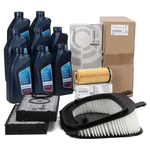 ORIGINAL BMW filter set, 3 pieces + 8L 5W30 engine oil X5 E70 X6 E71 E72 xDrive30d xDrive40d N57