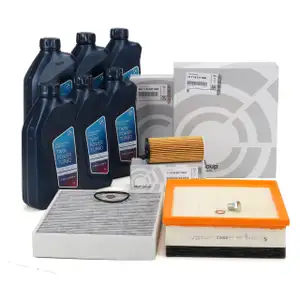 ORIGINAL BMW Filterset 3-tlg + 6L 5W30 Motor&ouml;l 1er F20 F21 F22 3er F30-34 4er F32-36 N47