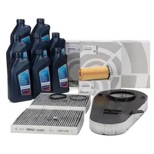 ORIGINAL BMW filter set, 3 pieces + 8L 5W30 engine oil F10 F11 F07 525-535d F01-04 730d 740d N57