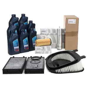 ORIGINAL BMW filter set, 4 pieces + 8L 5W30 engine oil X5 E70 X6 E71 E72 xDrive30d xDrive40d N57