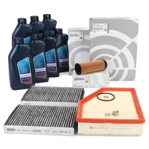 ORIGINAL BMW Filterset 3-tlg + 7L 5W30 Motor&ouml;l G30 G31 530d 540d G32 640d G14 G15 840d B57