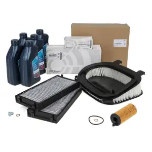 ORIGINAL BMW filter set, 3-piece + 5L 5W30 engine oil X5 F15 sDrive25d xDrive25d 211/218 hp