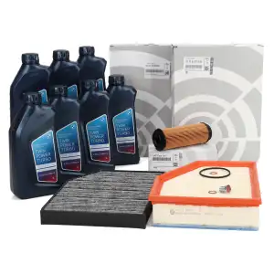 ORIGINAL BMW filter set, 3-piece + 7L 5W30 engine oil X3 G01 X4 G02 M40i 30d M40d B58 B57