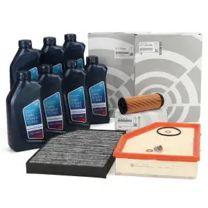 ORIGINAL BMW filter set, 3-piece filter package + 7L 5W30 X3 G01 xDrive30d 249/265 hp B57