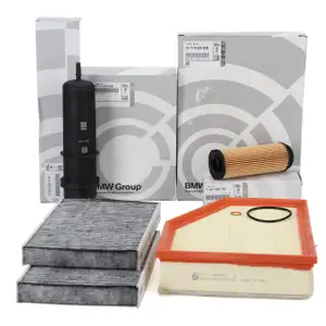 ORIGINAL BMW filter set, 4-piece, 5 Series G30 G31 530d 540d, 6 Series G32 640d, 8 Series G14 G15 840d B57