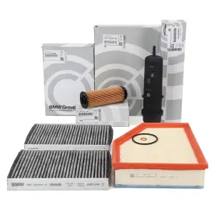 ORIGINAL BMW filter set, 4-piece, 5 Series G30 G31, 6 Series G32, G11, G12, G14-16, X5 G05, X6 G06, X7 G07, B57