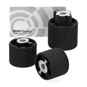 3x ORIGINAL BMW Gummilager Achsk&ouml;rper 5er F10 F11 7er F01-04 Hinterachse