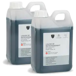 4 Liter ORIGINAL Peugeot Citroen Kühlerfrostschutz Frostschutz BLAU / GRÜN 1637756380