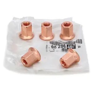 5x ORIGINAL Citroen Peugeot PSA Mutter Abgaskr&uuml;mmer 9828646780