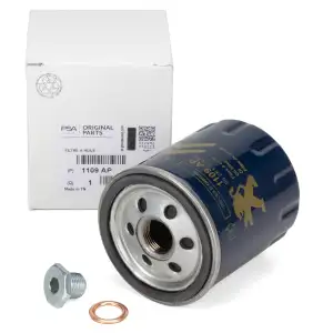 ORIGINAL PSA Ölfilter + Schraube Berlingo C5 C8 Jumper 106 206 306 Boxer Expert Partner