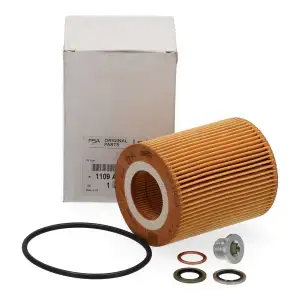 ORIGINAL Citroen Peugeot &Ouml;lfilter + &Ouml;lablassschraube C5 III C6 407 3.0 HDi 241 PS