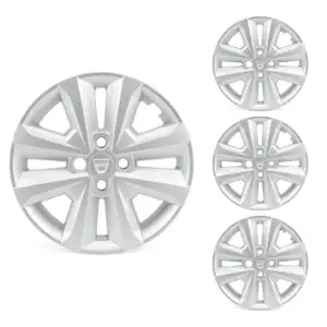 4x ORIGINAL Dacia hubcap wheel cover SORANE 15 inch silver Sandero 3 403152572R