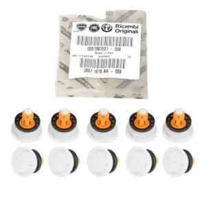 8x ORIGINAL Fiat Clip Türverkleidung mit Dichtung 500X Tipo (356_, 357_) 51987227