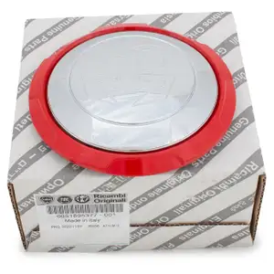 1x ORIGINAL Fiat Abarth Hub Cap Wheel Cover Aluminum Wheel Chrome Red 500 Punto 51895377