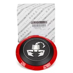 1x ORIGINAL Fiat Abarth hub cap wheel cover &Oslash; 140mm 500 500C 595 695 from model year 2016 onwards 52039524